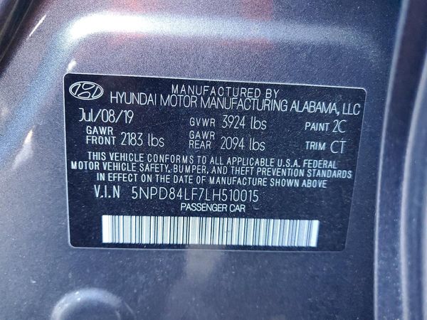 2020 HYUNDAI ELANTRA