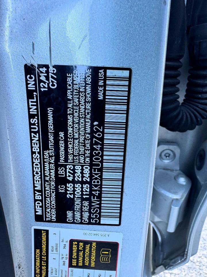 2015 MERCEDES-BENZ C 4-MATIC