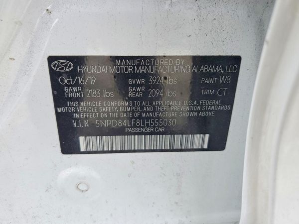 2020 HYUNDAI ELANTRA