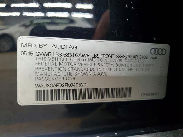 2015 AUDI A8 L