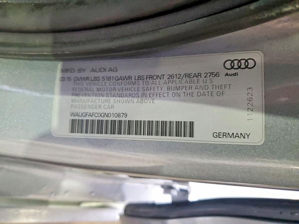2016 AUDI A6 quattro Premium Plus