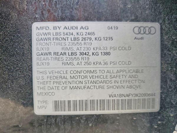 2019 AUDI Q5