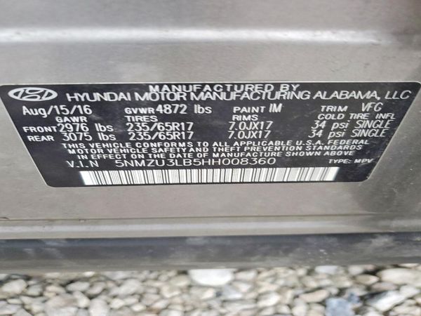 2017 HYUNDAI SANTA FE SPORT