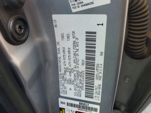 2018 TOYOTA TUNDRA SR/SR5