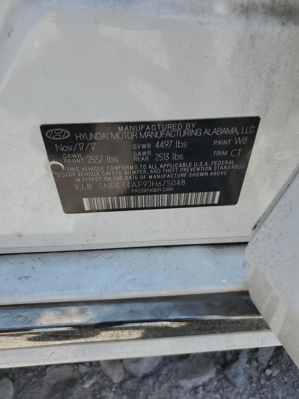 2018 HYUNDAI SONATA