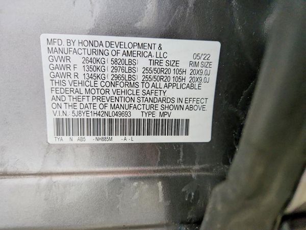 2022 ACURA MDX TECH