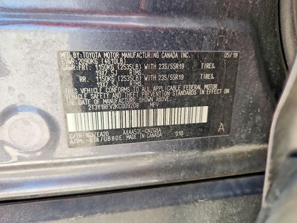 2019 TOYOTA RAV4 Limited