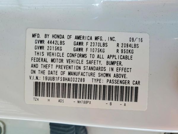 2017 ACURA TLX TECH
