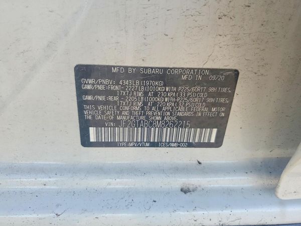 2021 SUBARU CROSSTREK Base+ES