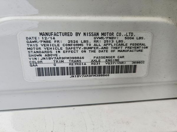 2015 INFINITI Q50