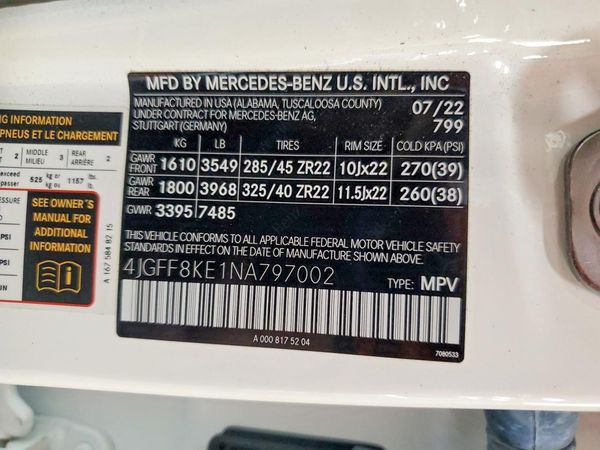2022 MERCEDES-BENZ GLS