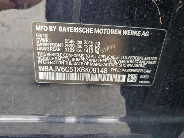 2019 BMW 640