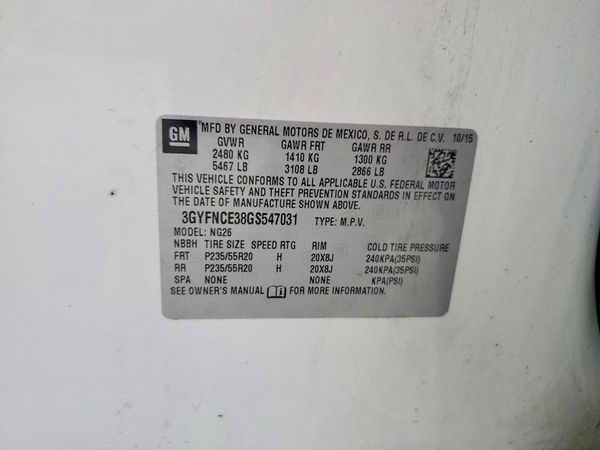 2016 CADILLAC SRX Performance