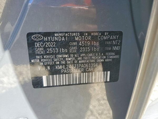 2023 HYUNDAI SONATA Blue