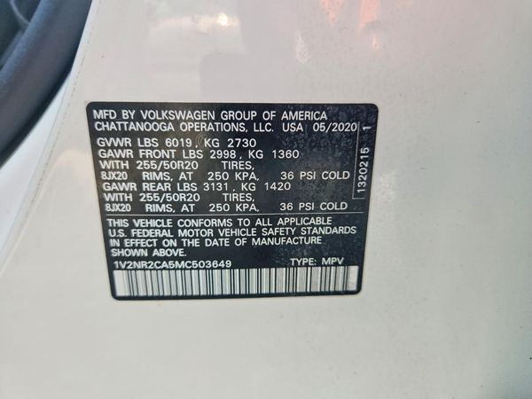 2021 VOLKSWAGEN ATLAS