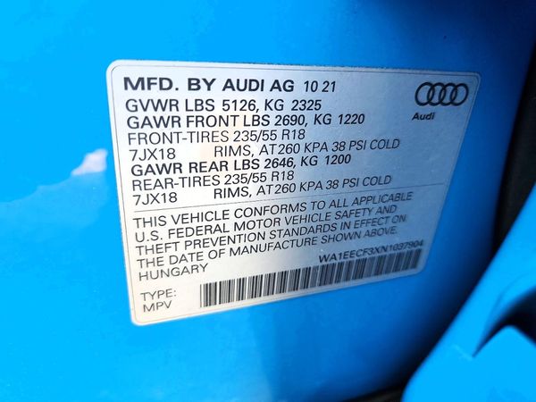 2022 AUDI Q3