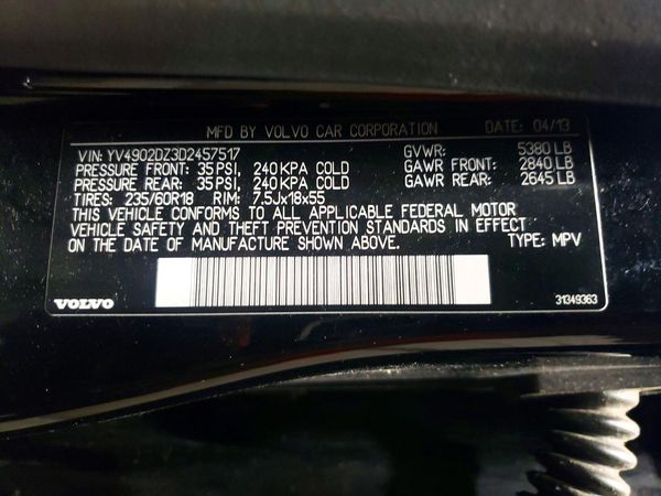 2013 VOLVO XC60