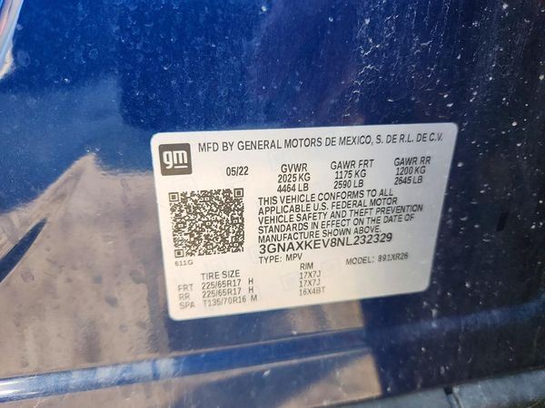 2022 CHEVROLET EQUINOX LT (1LT)