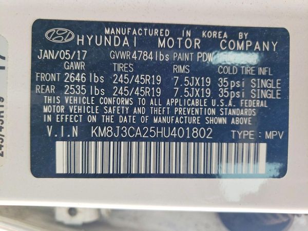 2017 HYUNDAI TUCSON