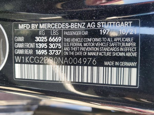 2022 MERCEDES-BENZ EQS SEDAN EQS 450+