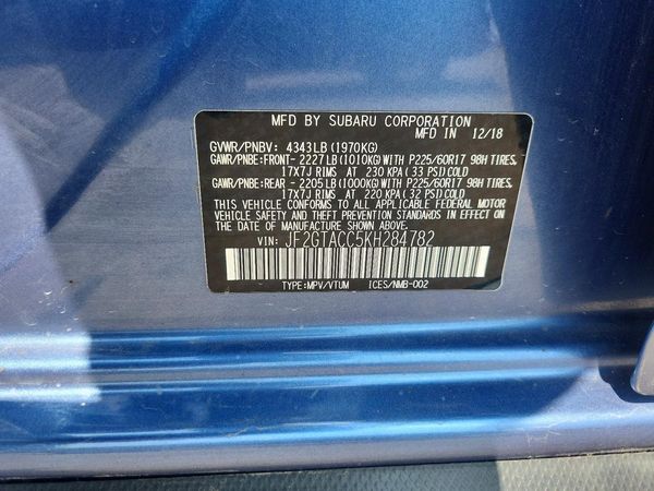2019 SUBARU CROSSTREK Premium