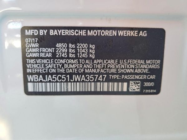 2018 BMW 530