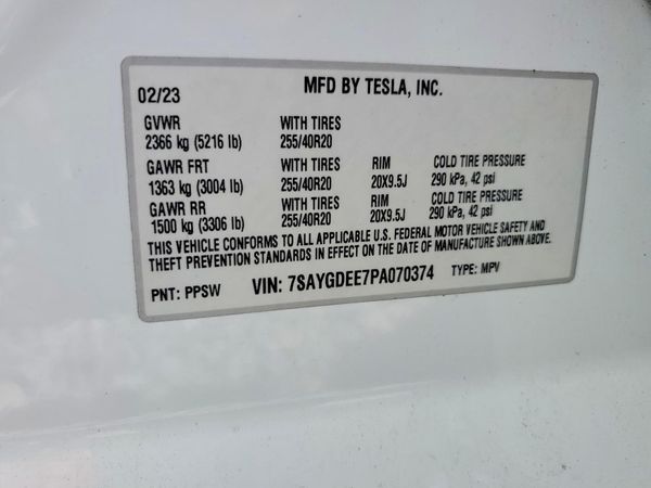 2023 TESLA MODEL Y