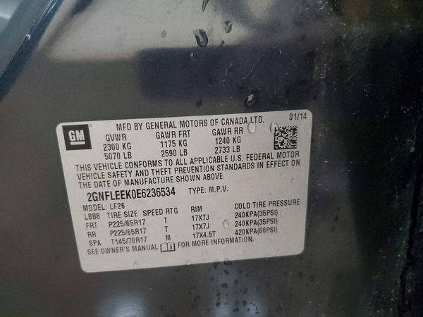 2014 CHEVROLET EQUINOX LS