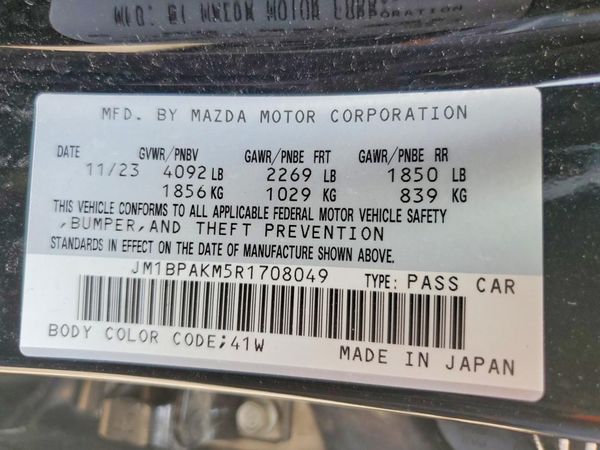 2024 MAZDA 3 Select Sport Package