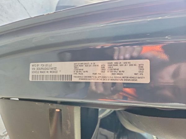 2020 RAM PROMASTER 3500 VF