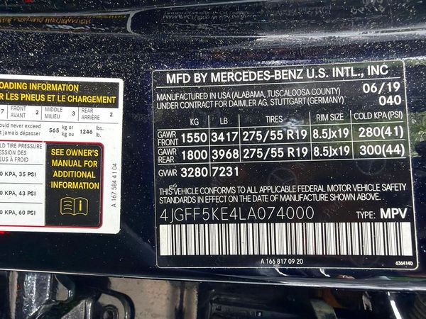 2020 MERCEDES-BENZ GLS GLS450-4M