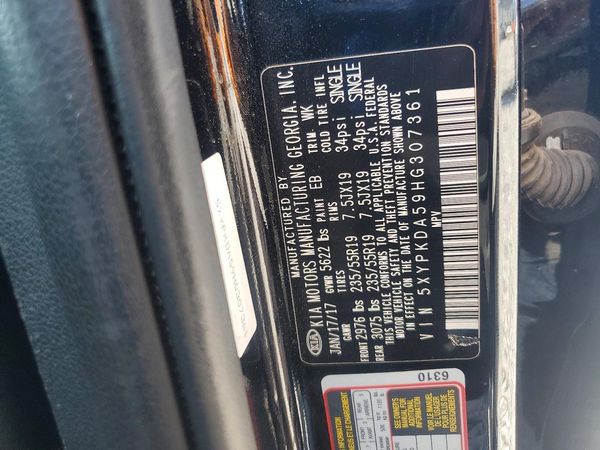 2017 KIA SORENTO SX, SX Limited