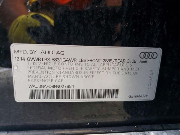2015 AUDI A8 L