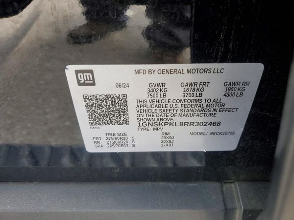 2024 CHEVROLET TAHOE Z71 — VINS
