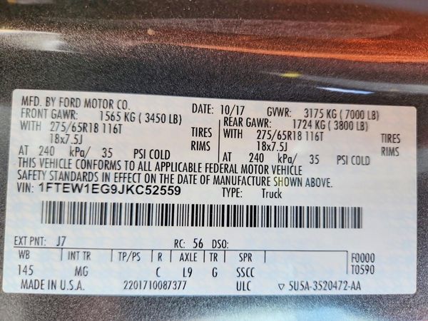 2018 FORD F150