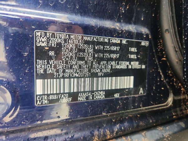2021 TOYOTA RAV4 XLE