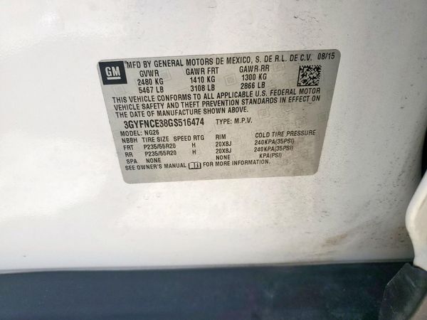 2016 CADILLAC SRX Performance