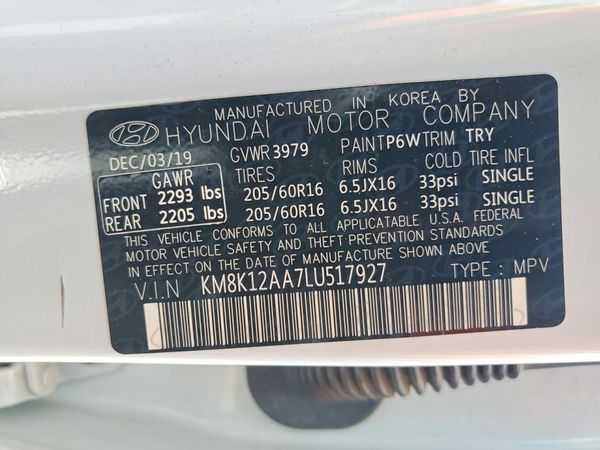 2020 HYUNDAI KONA SE