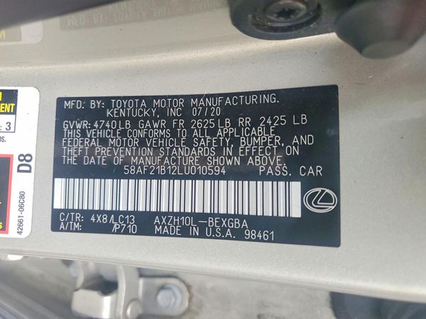 2020 LEXUS ES 300h Ultra Luxury