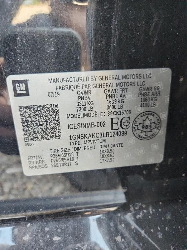2020 CHEVROLET TAHOE LS