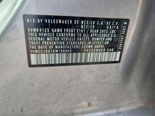 2019 VOLKSWAGEN JETTA S, SE, R-Line