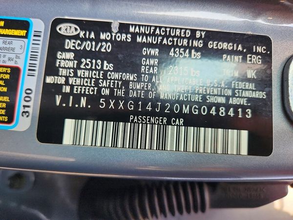 2021 KIA K5