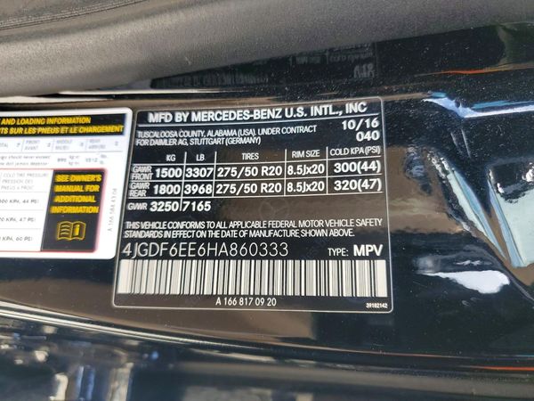 2017 MERCEDES-BENZ GLS GLS450-4M