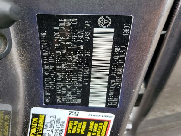 2023 TOYOTA CAMRY