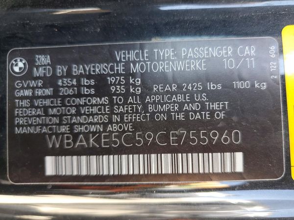 2012 BMW 328
