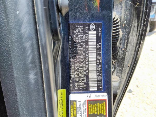 2012 TOYOTA CAMRY — VINS