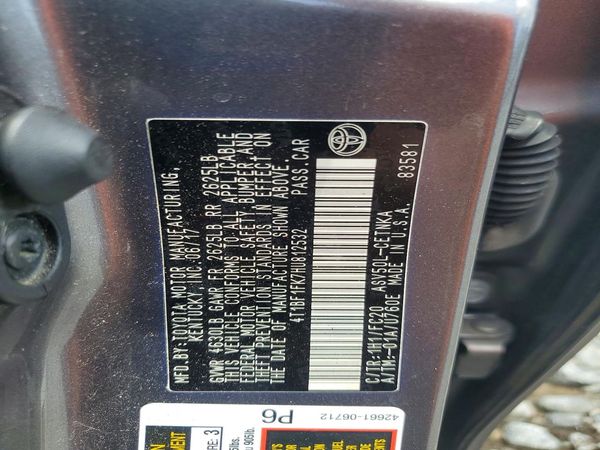2017 TOYOTA CAMRY LE/SE/XLE/XSE