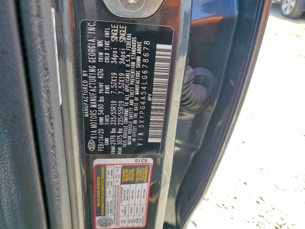 2020 KIA SORENTO L, LX, S