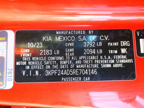 2024 KIA FORTE LX, LXS