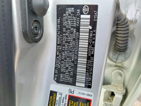 2012 TOYOTA CAMRY